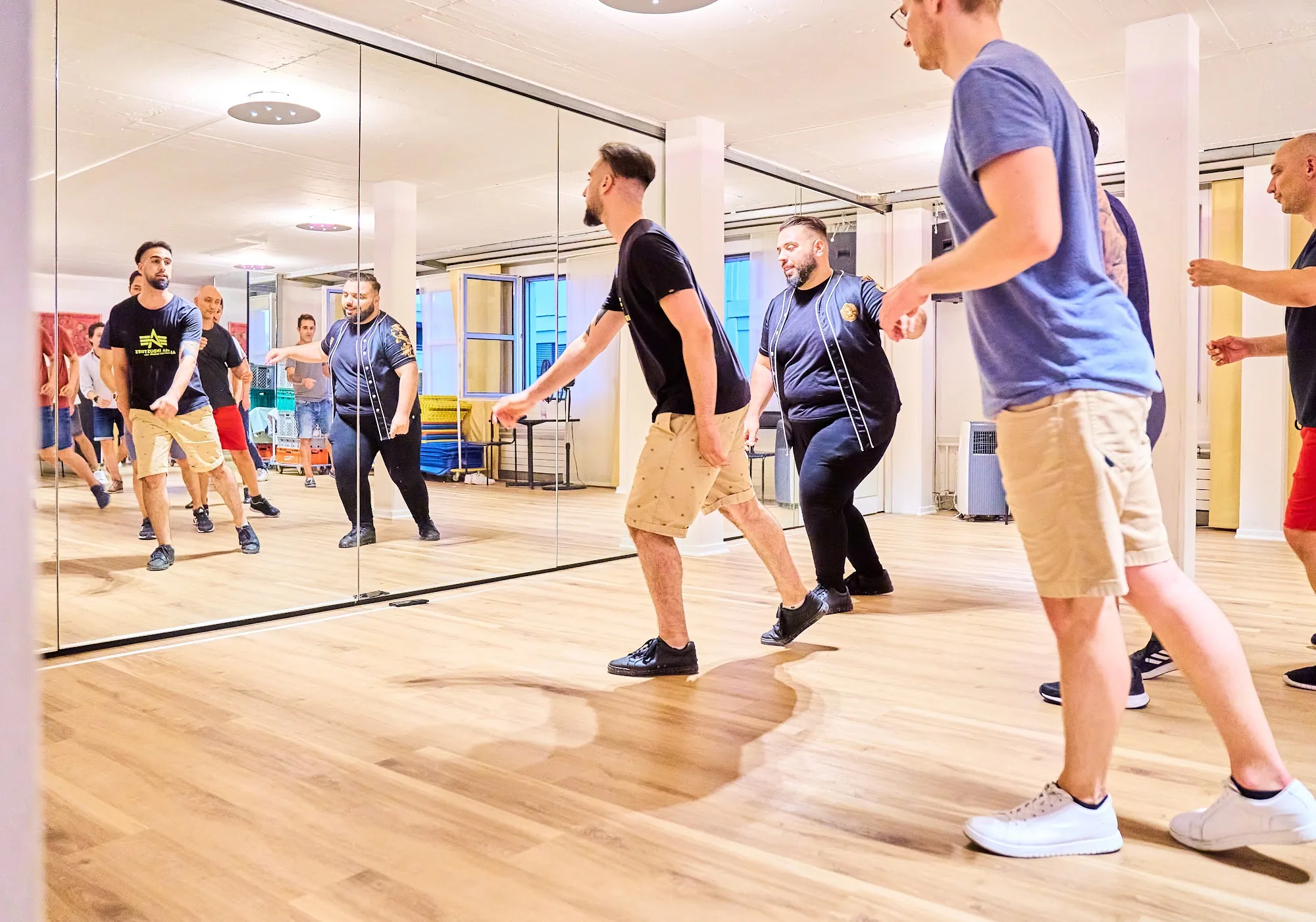 Group dance class with instructor at Fusion Dance Studio Zurich