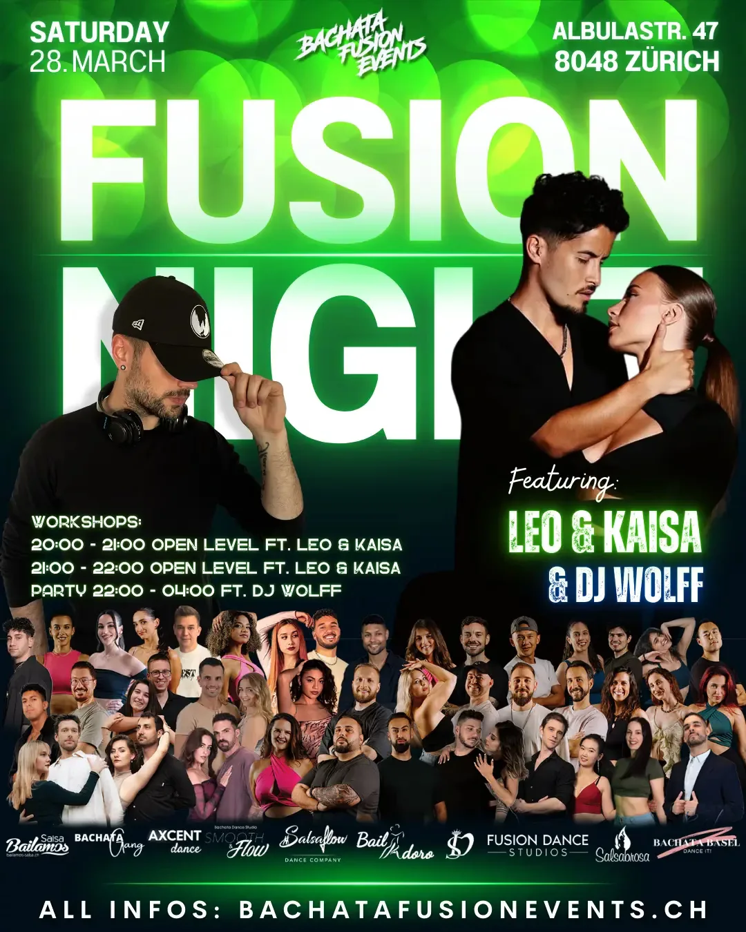 Fusion Dance Studio - Bachata, Salsa, Zouk, Kizomba dance venue in Zurich