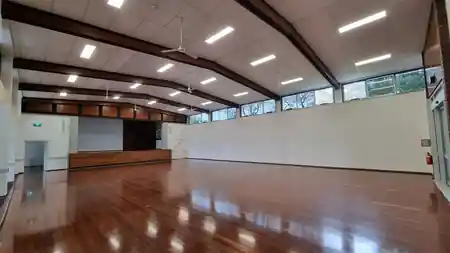 Mount Hawthorn Main Hall interior with polished hardwood dance floor in Perth — salsa venue in Perth