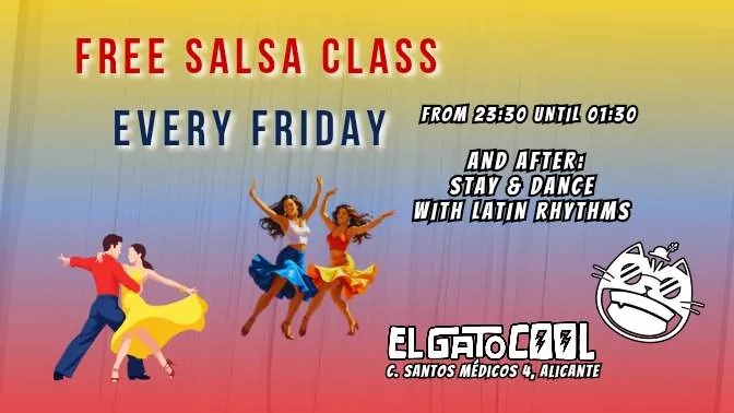 El Gato Cool Pub, Alicante – Friday salsa night event at this old town venue