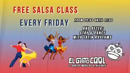 El Gato Cool Pub, Alicante – Friday salsa night event at this old town venue