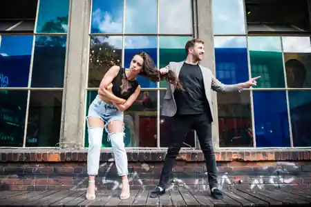 So!Salsa dance class participants in Gdansk Poland