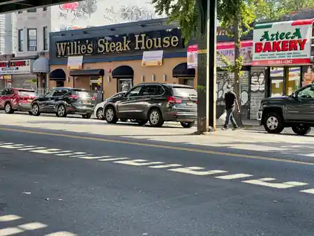 Willie's Steak House on the Bronx street block, Latin nights venue in New York — salsa, bachata venue in New York