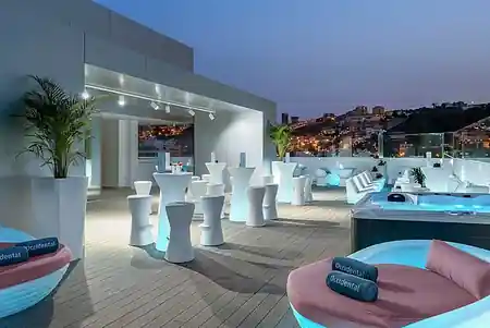 Stage Sky Bar Rooftop at Occidental Las Palmas Hotel, Las Palmas de Gran Canaria – rooftop bar with city views — salsa, bachata, kizomba venue in Las Palmas de Gran Canaria