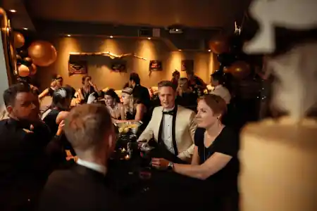 P\u00e5fuglen venue interior with warm lighting, Oslo — salsa venue in Oslo