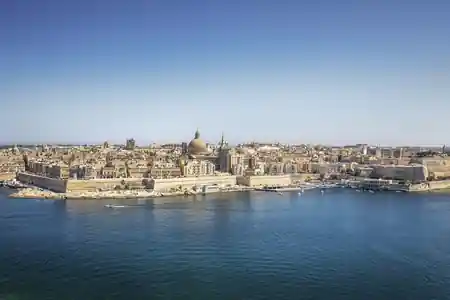 Barcelo Fortina Malta sea view from the hotel in Sliema — salsa, bachata venue in Sliema