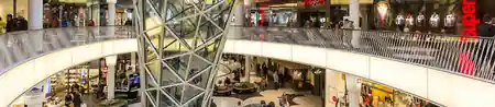MyZeil shopping center interior atrium, Frankfurt am Main, salsa, bachata venue in Frankfurt
