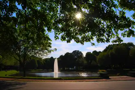 Green landscape at Clara-Zetkin-Park, Leipzig — bachata, salsa, kizomba venue in Leipzig