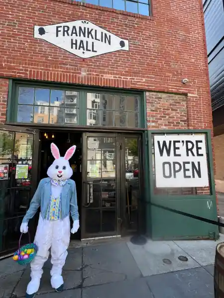 Franklin Hall beer hall interior in Washington DC — salsa, bachata venue in Washington, D.C.