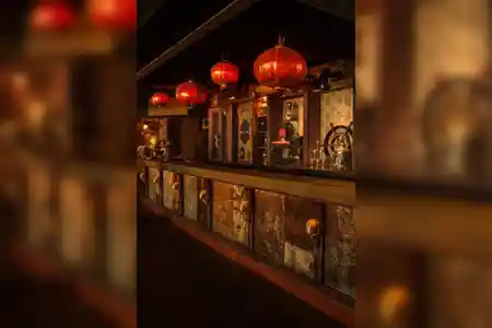 Pachamama Paris dance floor and bar area with Latin-inspired decor — salsa, bachata venue in Paris