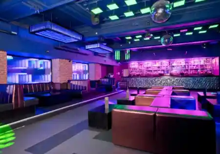 Sway Bar London club room with dance floor and DJ booth — bachata, salsa, zouk venue in London