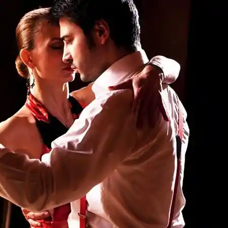 Couple dancing at Gilkisons Dance Studio in Perth — bachata, salsa venue in Perth