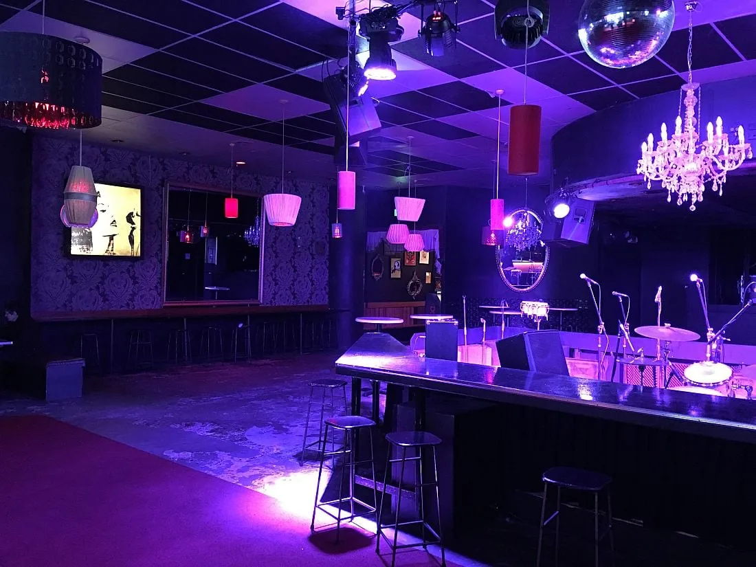 Dance floor and stage at The Night Cat in Fitzroy, Melbourne