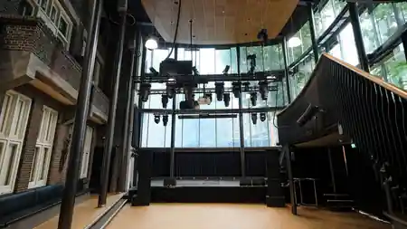 Grounds venue interior with stage and seating in Rotterdam — salsa, bachata venue in Rotterdam