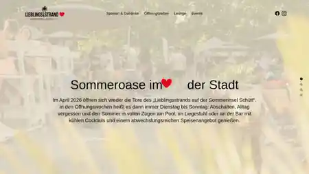 Lieblingsstrand beach bar venue exterior in Nuremberg — salsa, bachata, kizomba venue in Nuremberg