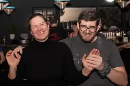 Dancers enjoying a social night at SEI GIORNI Bar, Gleisdorf — bachata, salsa venue in Gleisdorf