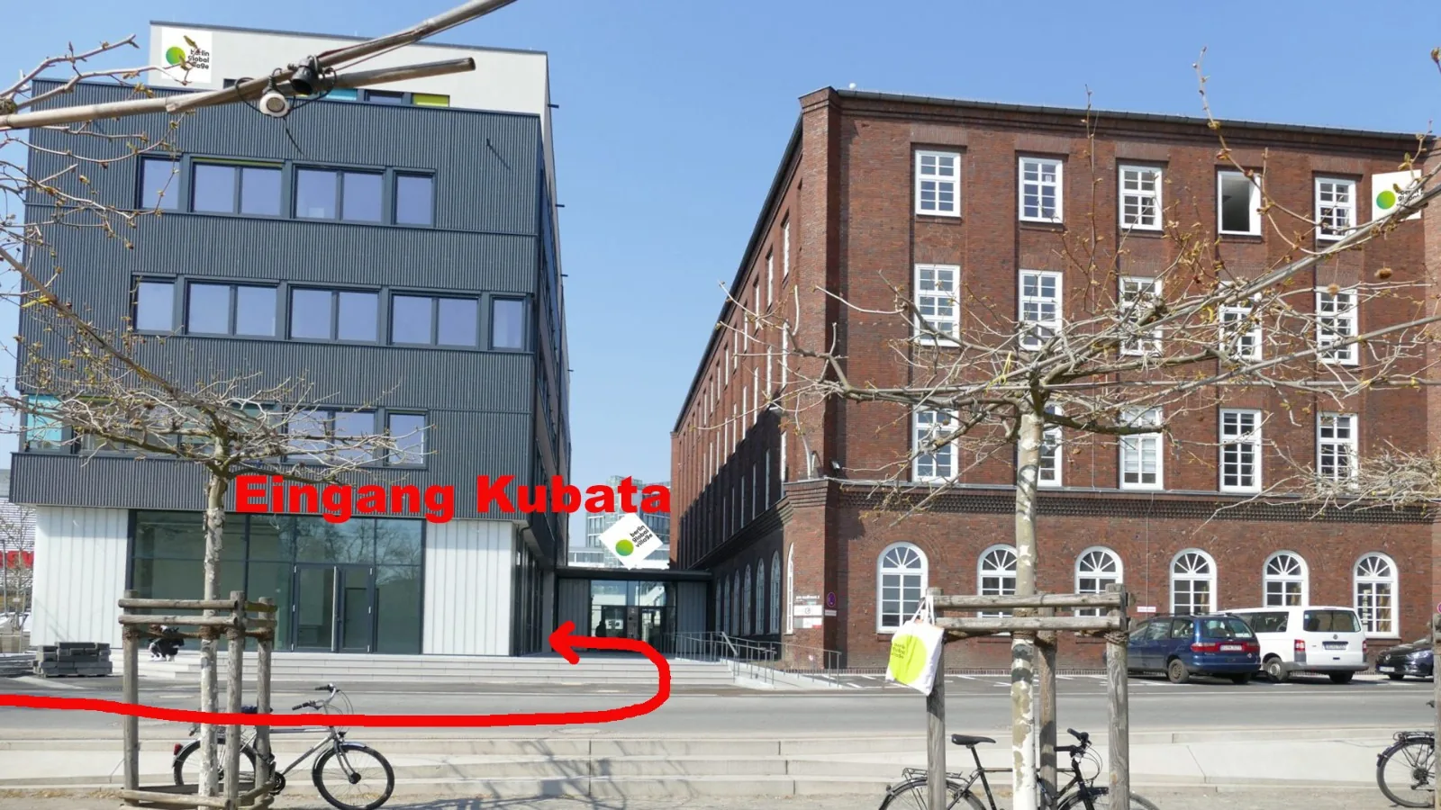 Exterior entrance of Kubata Kizomba venue at Am Sudhaus 2 in Berlin