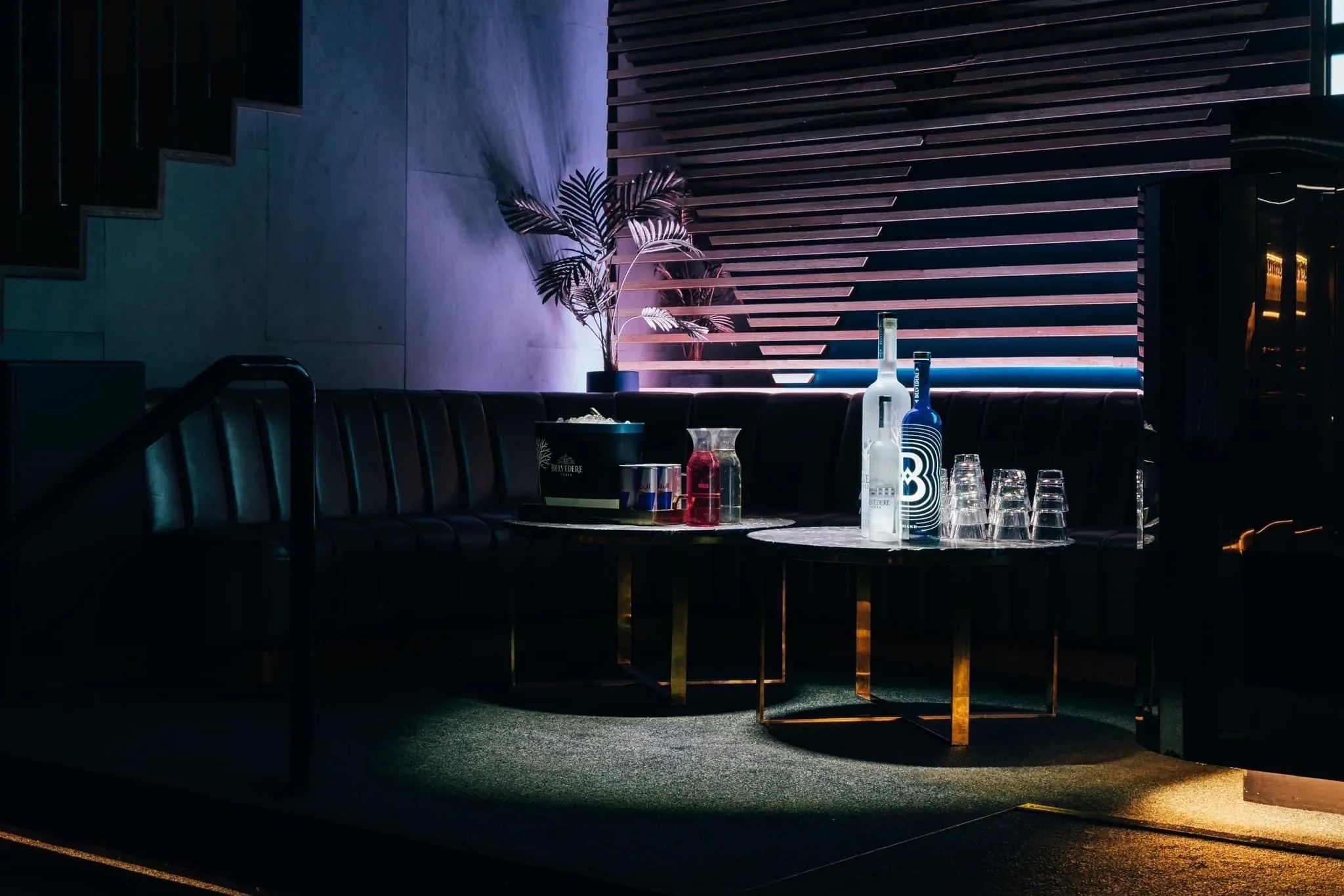Lounge seating with mood lighting at The Albion Rooftop venue, host of Oye Latino Latin nights in South Melbourne