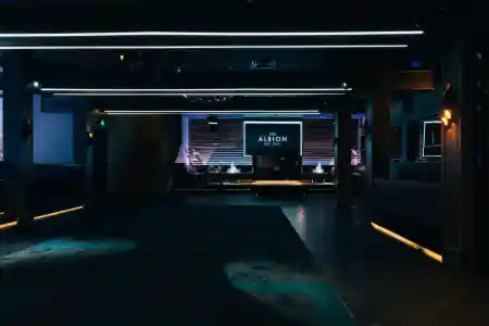 The Albion club dance floor and stage at 172 York St South Melbourne — salsa venue in Melbourne