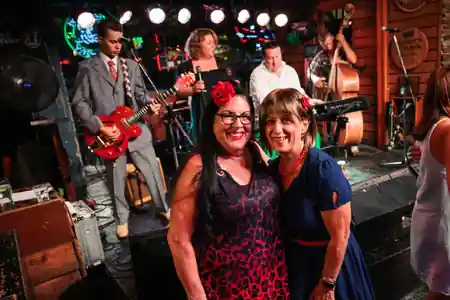 Live band night with crowd at Mustang Bar in Perth — bachata, kizomba, salsa venue in Perth