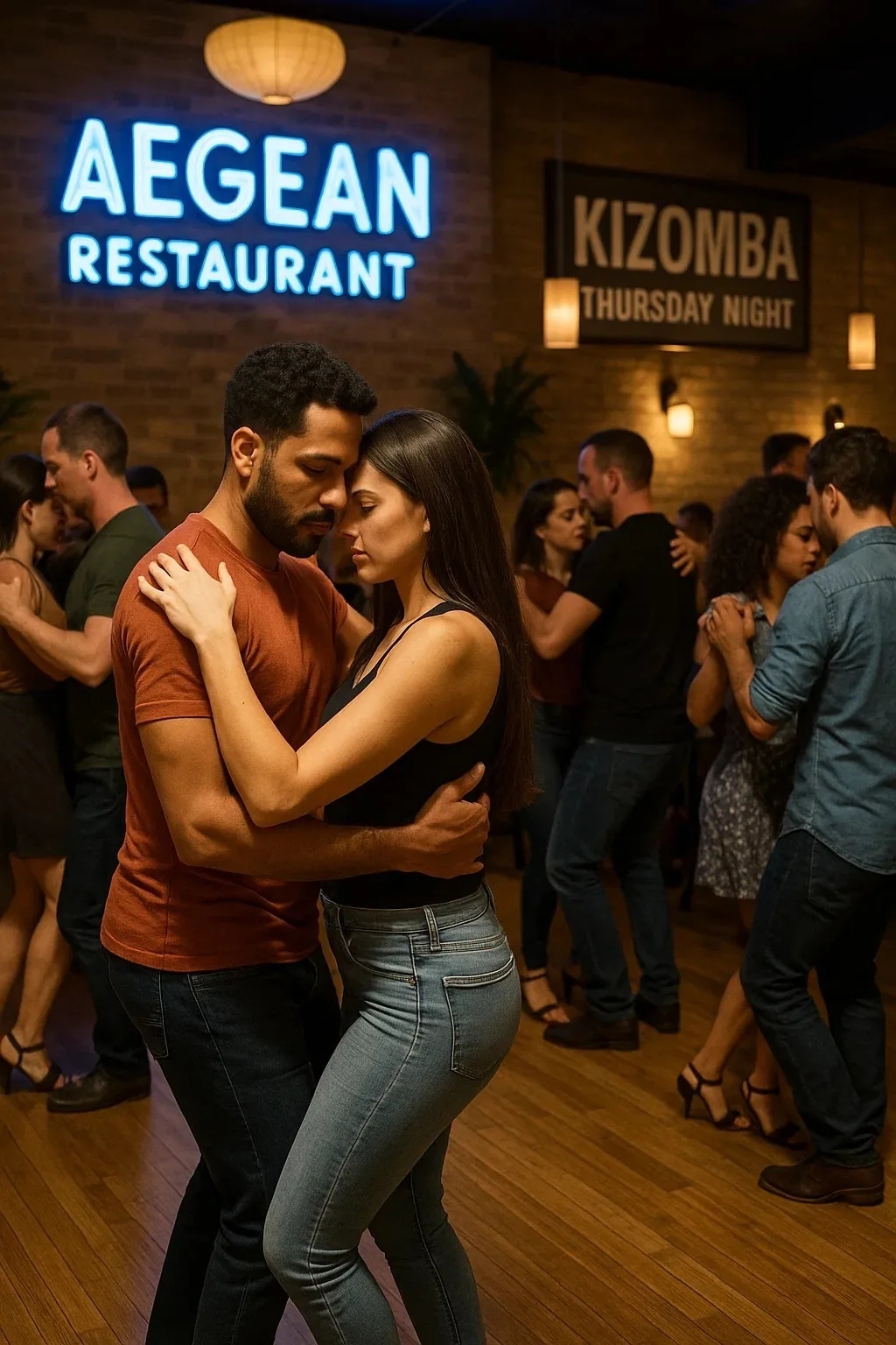 Kizomba social dancing night at The Aegean Restaurant in Melbourne