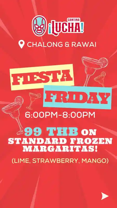 LUCHA Cantina bar area with Mexican cantina style drinks and cocktails in Rawai Phuket — salsa, bachata venue in Phuket