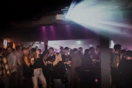 Dance floor and bar area at Karlson Club, Frankfurt am Main, salsa, bachata venue in Frankfurt