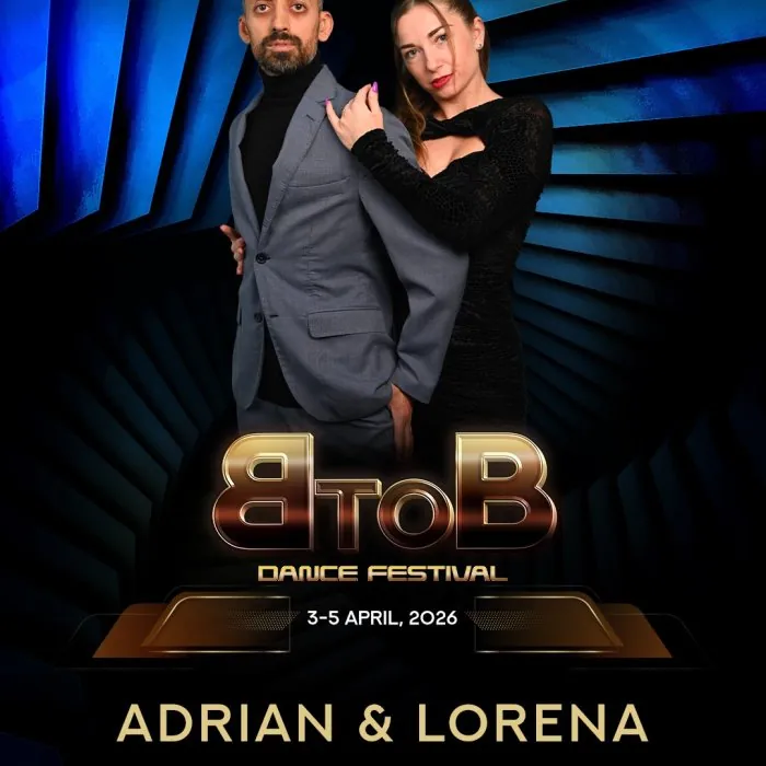 Adrian & Lorena, instructor at BtoB Bachata con Salsa 2-4 April 2027 Bucharest Romania