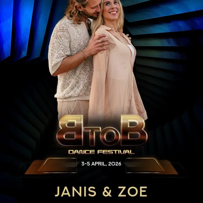 Janis & Zoe, instructor at BtoB Bachata con Salsa 2-4 April 2027 Bucharest Romania